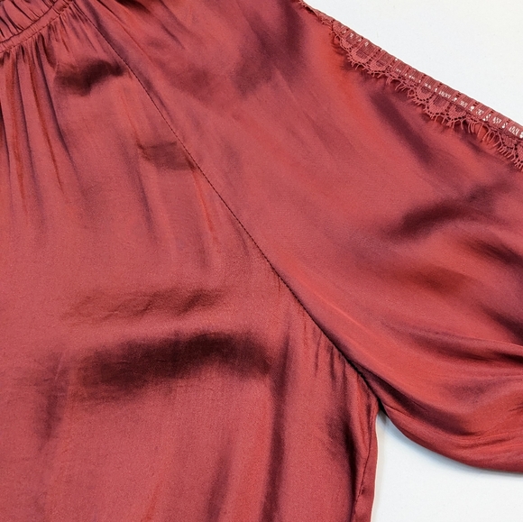 Current Air Blouse NWT Peasant S Size Large - Picture 7 of 12